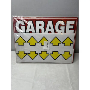 Garage Sale Signs 17” X 13” And Metal Stakes 3 Count